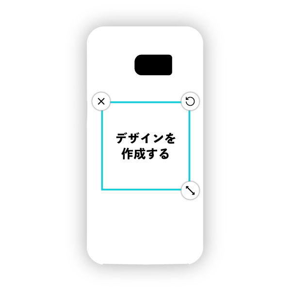 オリジナルGalaxy S7 edge (SC-02H)ハードスマホケース白