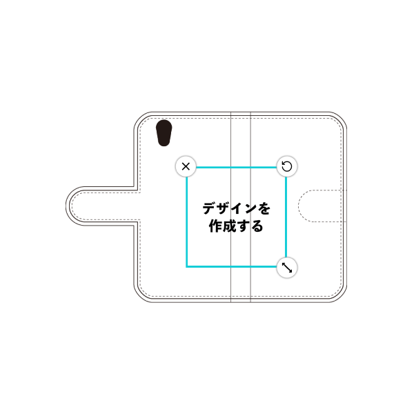オリジナルAQUOS sense basic手帳型スマホケース