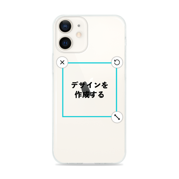 オリジナルiPhone12miniソフトスマホケース透明