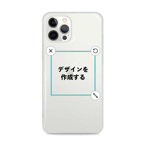 オリジナルiPhone12ProMaxソフトスマホケース透明