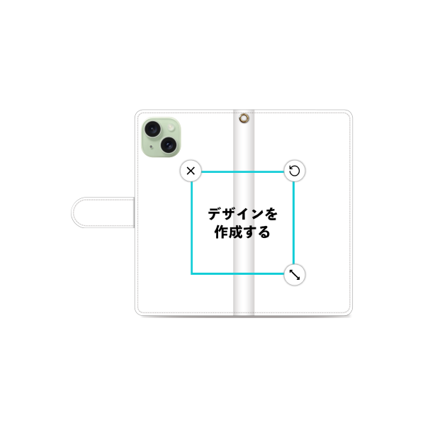 オリジナルiPhone15Plus手帳型スマホケース