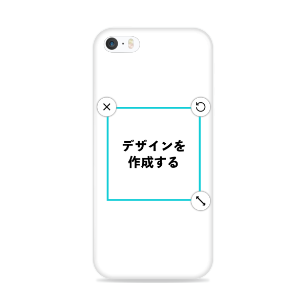 オリジナルiPhone5_5s_SEソフトスマホケース白