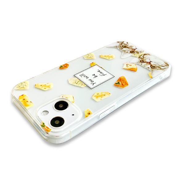 オリジナルiPhone15Plusソフトスマホケース透明