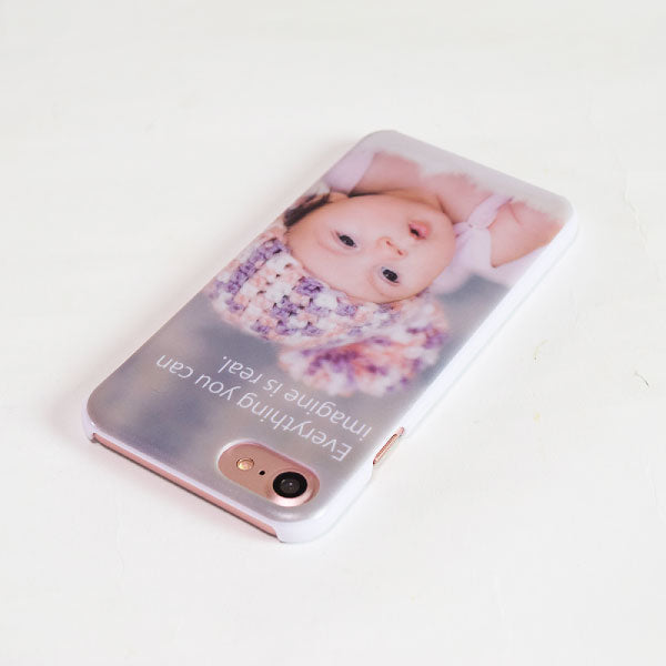 オリジナルiPhone8ハードスマホケース白