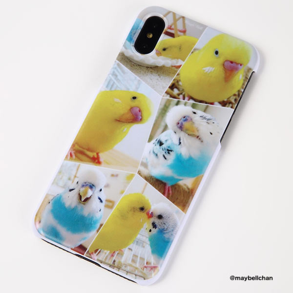 オリジナルiPhoneXRハードスマホケース白