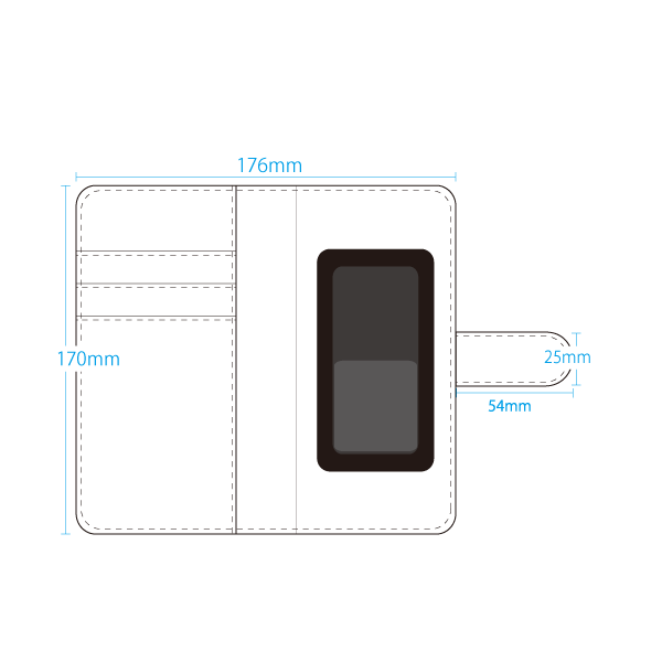 オリジナル汎用型ケースXL手帳型スマホケース