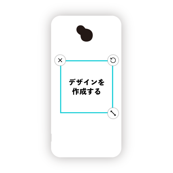 オリジナルDisney Mobile (DM-02H)ハードスマホケース白