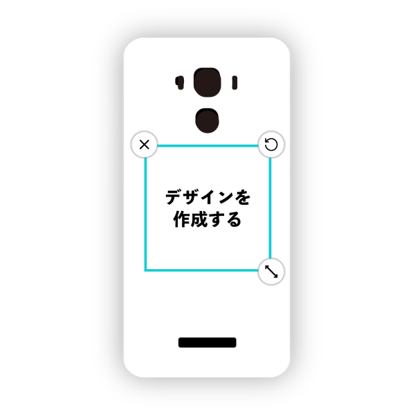 オリジナルZenFone 3 Max (ZC553KL)ハードスマホケース白