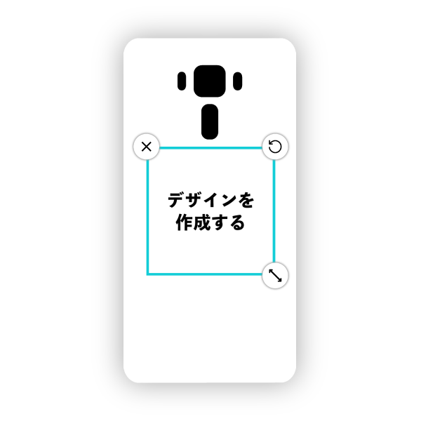 オリジナルZenFone 3 laser (ZC551KL)ハードスマホケース白