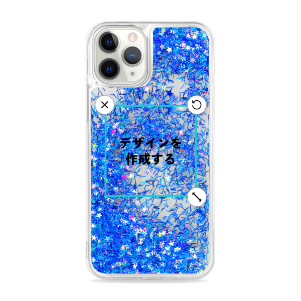 オリジナルiPhone11Proグリッタースマホケースゴールド